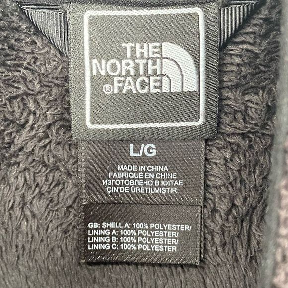 The North Face Women’s Full Zip Fleece Jacket Black Large - Picture 2 of 8